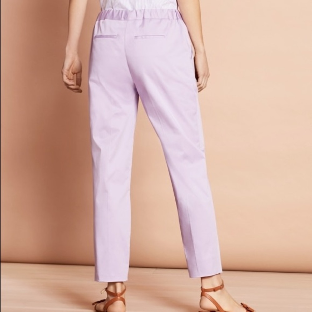 Brooks Brothers Mid-Rise Lilac Trousers